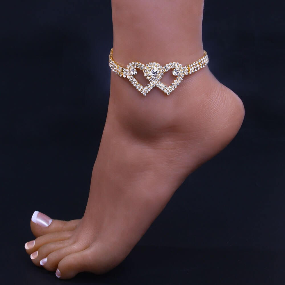 Fashion Jewelry | Double Heart Anklet/Bracelet-Top Sellers List