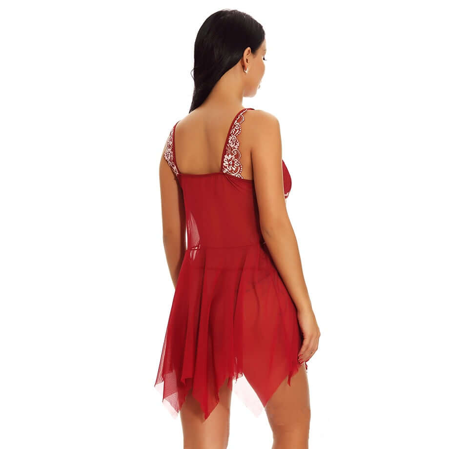 "Flirty Summer Nightgown: Sensual Sleepwear"