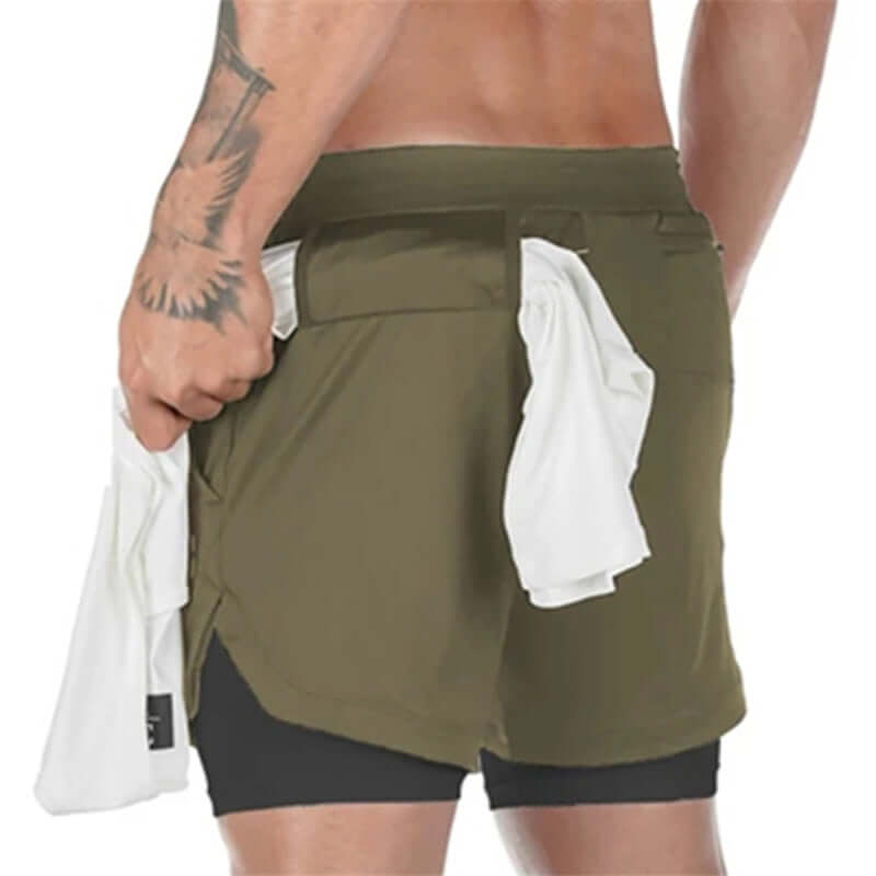 Trendy Camouflage Stay Dry Fitness Shorts w/ Large Side Pocket