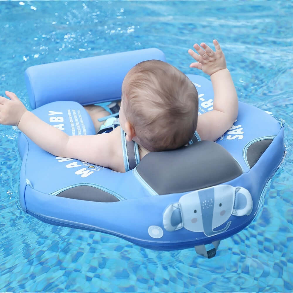 Mambobaby Baby Float Lying Swimming Rings Infant Waist Swim Ring Toddler Swim Trainer Non-inflatable Buoy Pool Accessories Toys