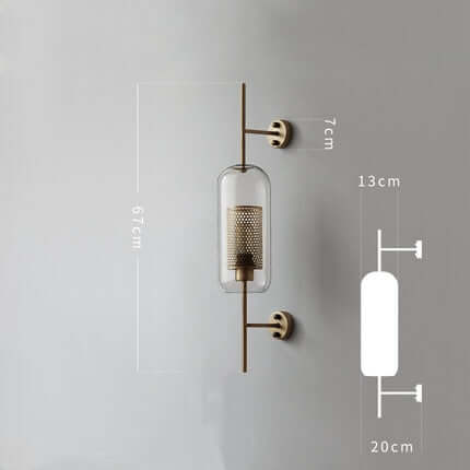 Modern Glass Sconce Wall Lamp Fixture - Tanja