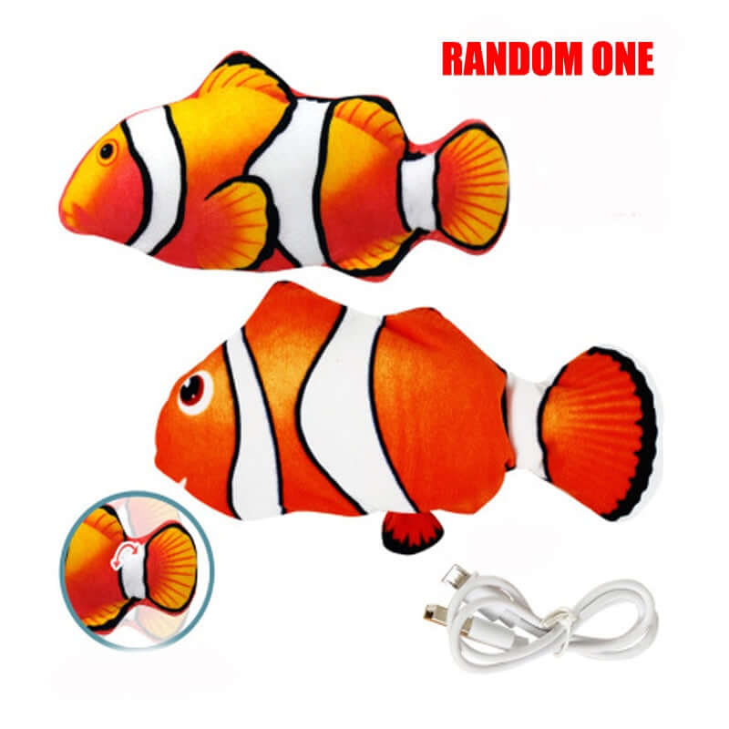 Cat Toy Flopping Wagging Fish USB Electric