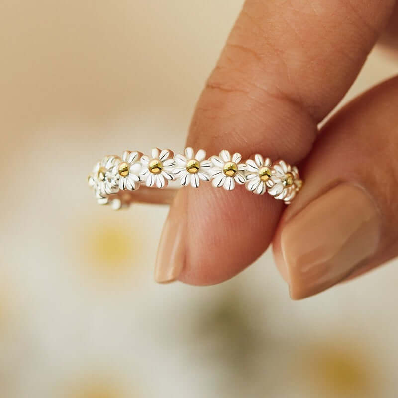 Vintage Daisy Rings-Cute Flower-Adjustable