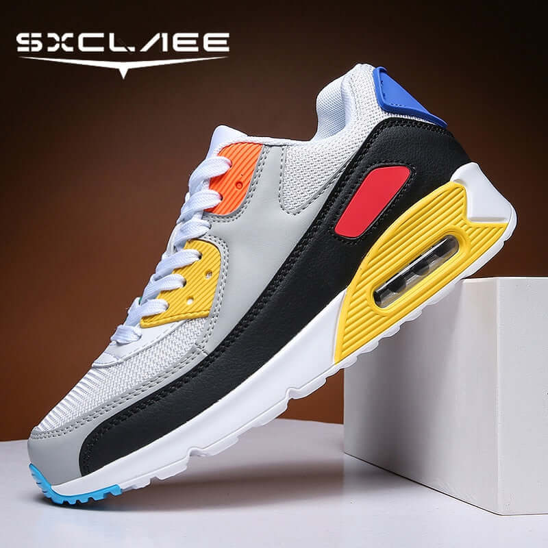 Men's Air Cushion Casual Sneakers-Breathable Mesh- Durable Sole 💪