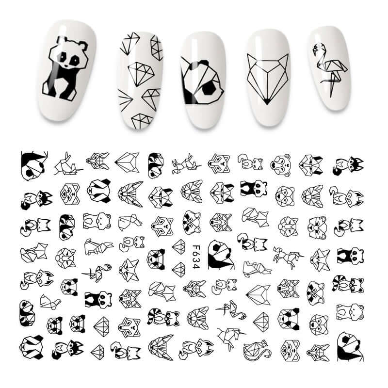 The New 3D Nail Sticker Cool English Letter stickers for nail  Foil Love Heart Design Nails Accessories Fashion Manicure Sticker