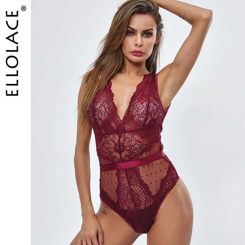 "Sexy Embroidered Lace Summer Bodysuit"