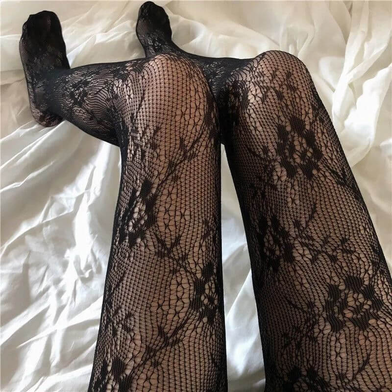 Hot Selling Women's Long Sexy Fishnet Stockings Fish Net Pantyhose Mesh Nylon Tights Lingerie Skin Thigh High Stocking Hosiery