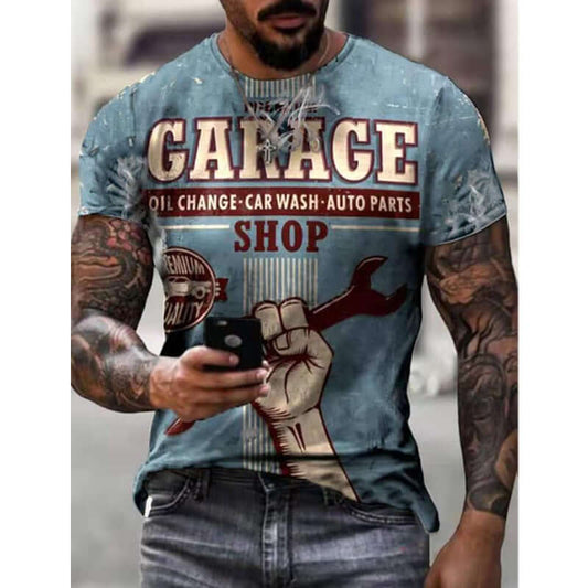 Mens T-shirt Oversized Vintage Short Sleeve Summer New Tshirts Fashion Harajuku Ethnic Letters Print T Shirts Men Camiseta Mujer