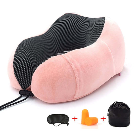 GIFTABLE SET - Travel U-Shape Pillow 4pc. Set Cervical Protection