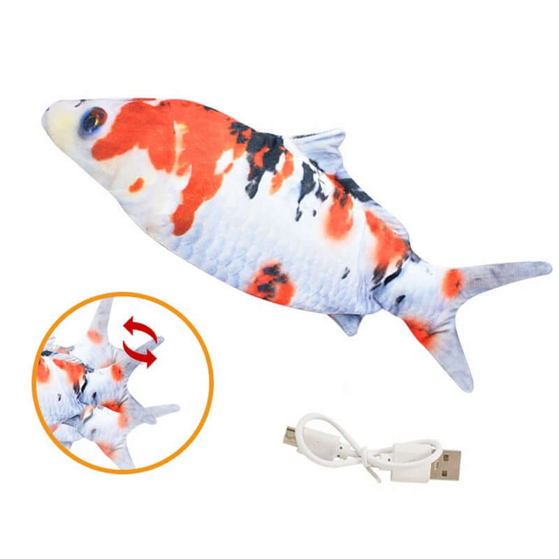 Cat Toy Flopping Wagging Fish USB Electric