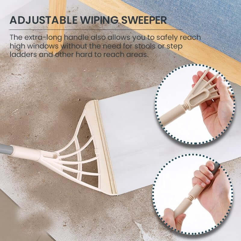 Magic Broom Floor Wiper w/ Squeegee