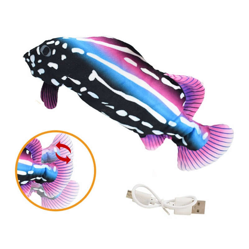 Cat Toy Flopping Wagging Fish USB Electric