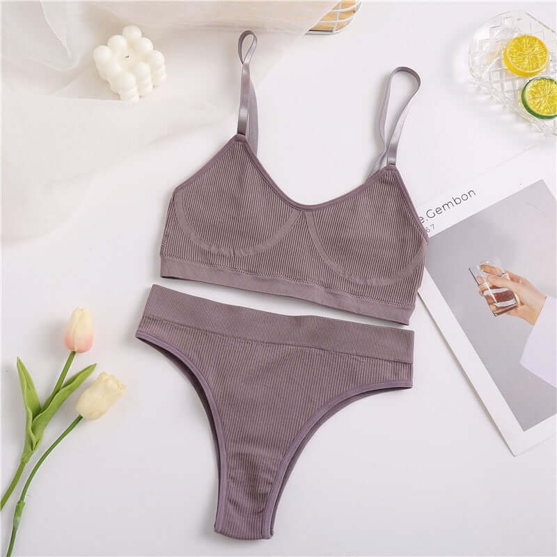 Seamless Wireless Bralette Set - Women's