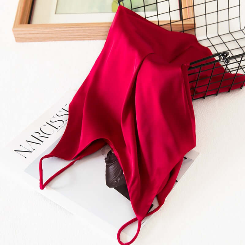 Summer Crop Top Women Camis Silk Satin Tank Top Women Camisole Sleeveless Vest Roupas Femin Cropped 2021 Croo top Binder Trans