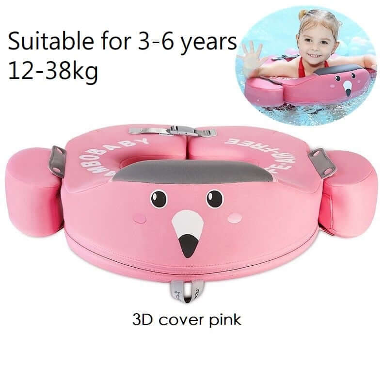 Mambobaby Baby Float Lying Swimming Rings Infant Waist Swim Ring Toddler Swim Trainer Non-inflatable Buoy Pool Accessories Toys