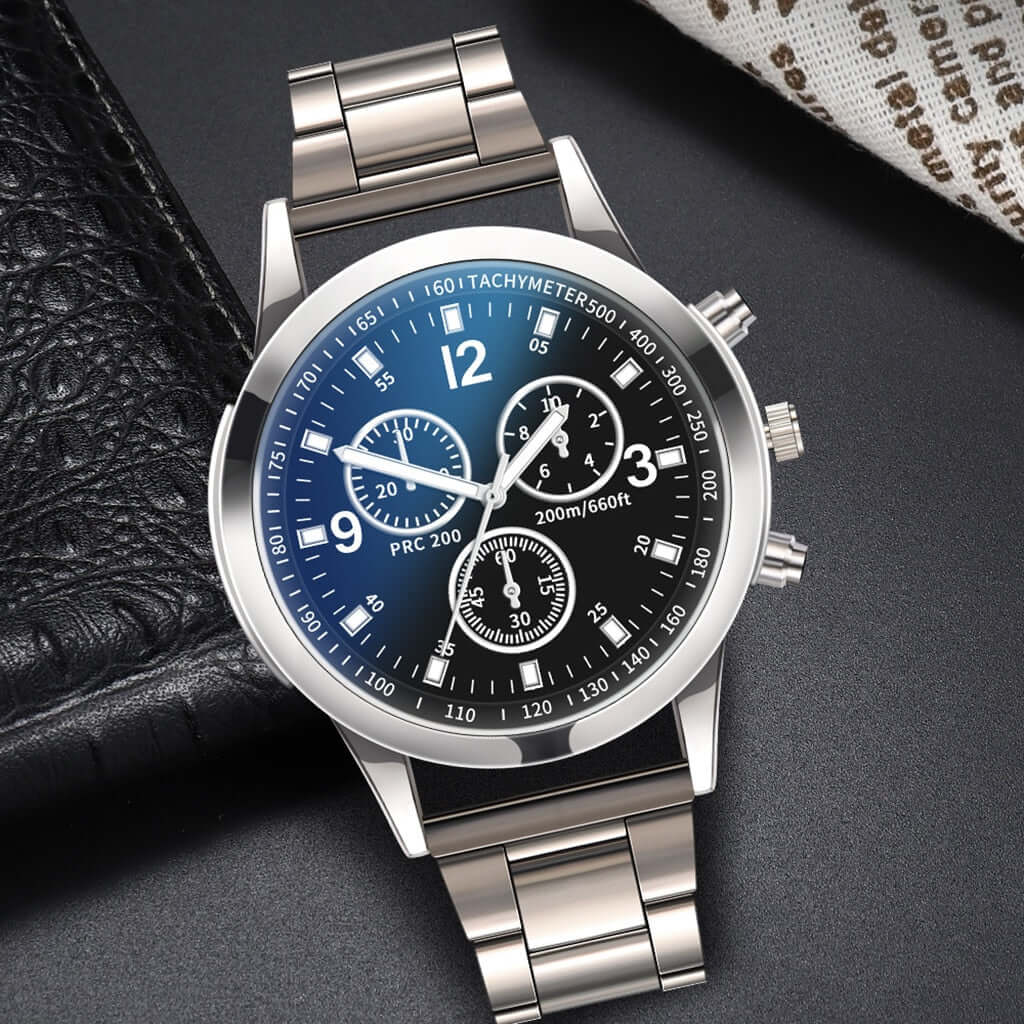 Luxury Men's Classic Business Quartz Watches Stainless Steel