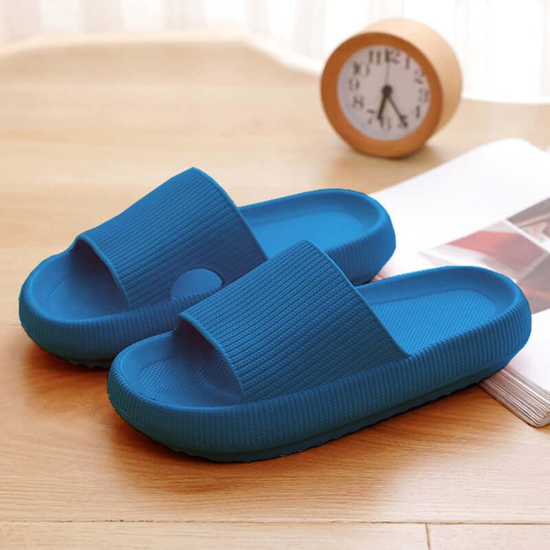2021 Summer Thick Platform Bathroom Home Slippers Women Fashion Soft Sole EVA Indoor Slides Woman Sandals Non-slip Flip Flops