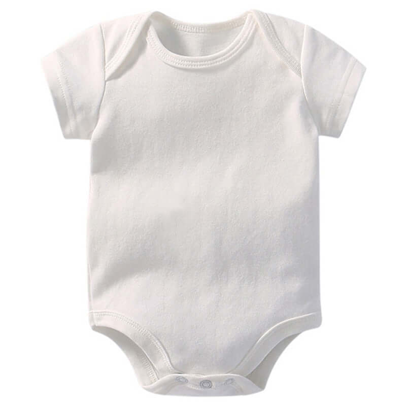 Newborn romper short sleeve white baby clothes