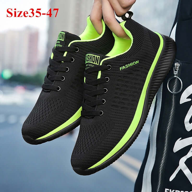 Unisex Athletic Knit Sneakers- Breathable For Running-Walking