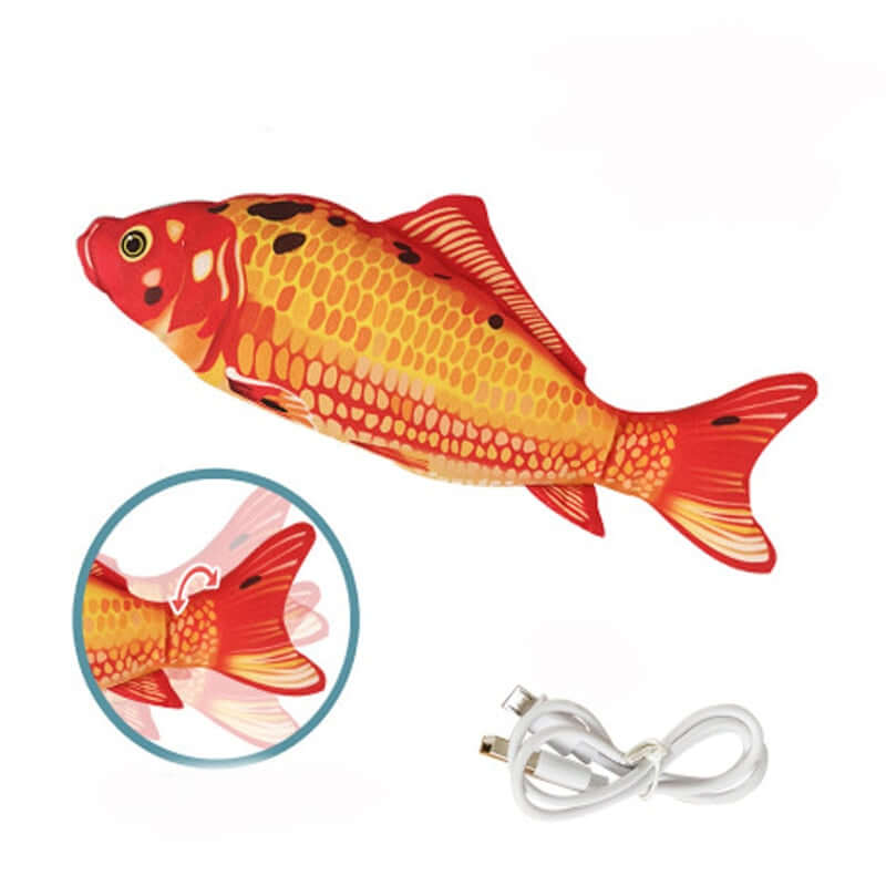 Cat Toy Flopping Wagging Fish USB Electric