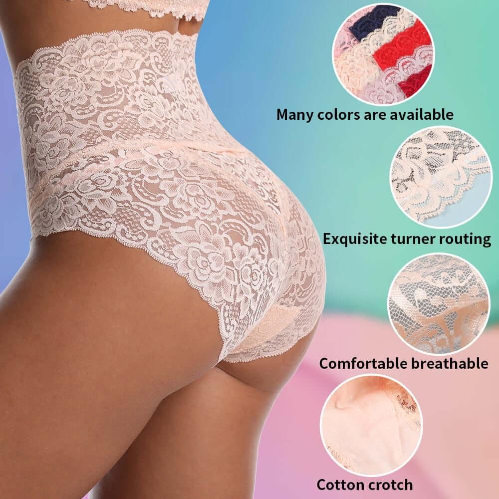 High-Waisted Lace Panties | Plus-Size Sexy Underwear