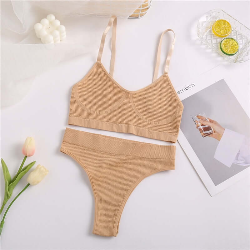 Seamless Wireless Bralette Set - Women's