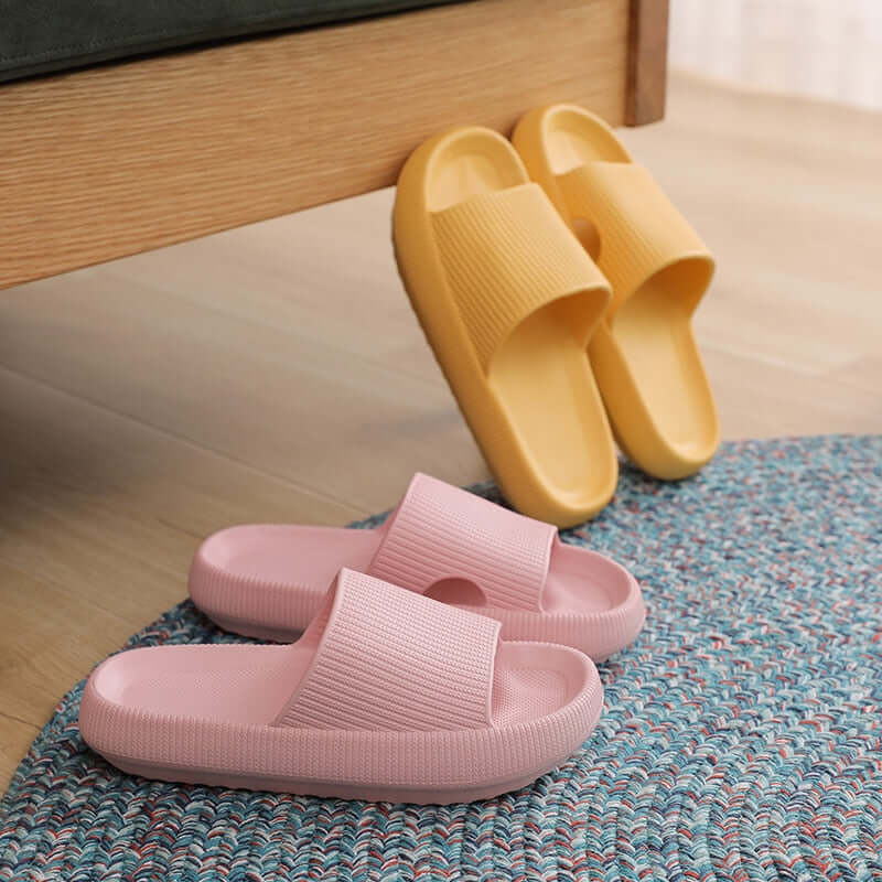 Indoor Bathroom Slippers Women Thick Non-slip Home Interior Anti-slip Deodorant Slides Men Ladys Heighten Soft Shoes Sandals