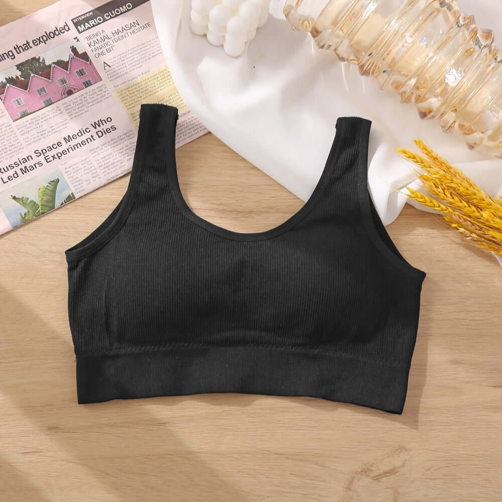 Women Tank Tops Streetwear Push Up Cropped Top for Female Lounge Solid Color Casual Sexy Lingerie Wirefree Camisole Fashion Girl