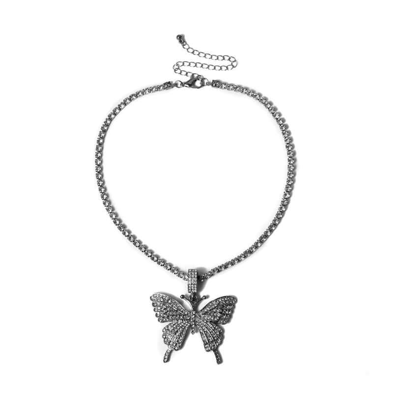 Fashion Trendy Jewelry | 3D Butterfly Pendant Necklace