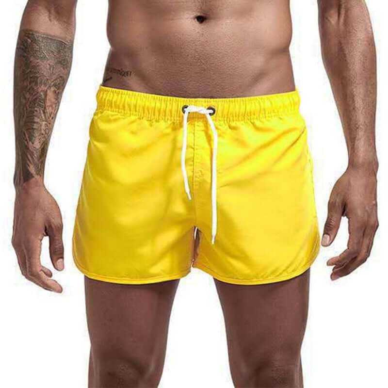 2021 Summer Men's Swimwear Shorts Brand Beachwear Sexy Swim Trunks Men Swimsuit Low Waist Breathable Beach Wear Surf