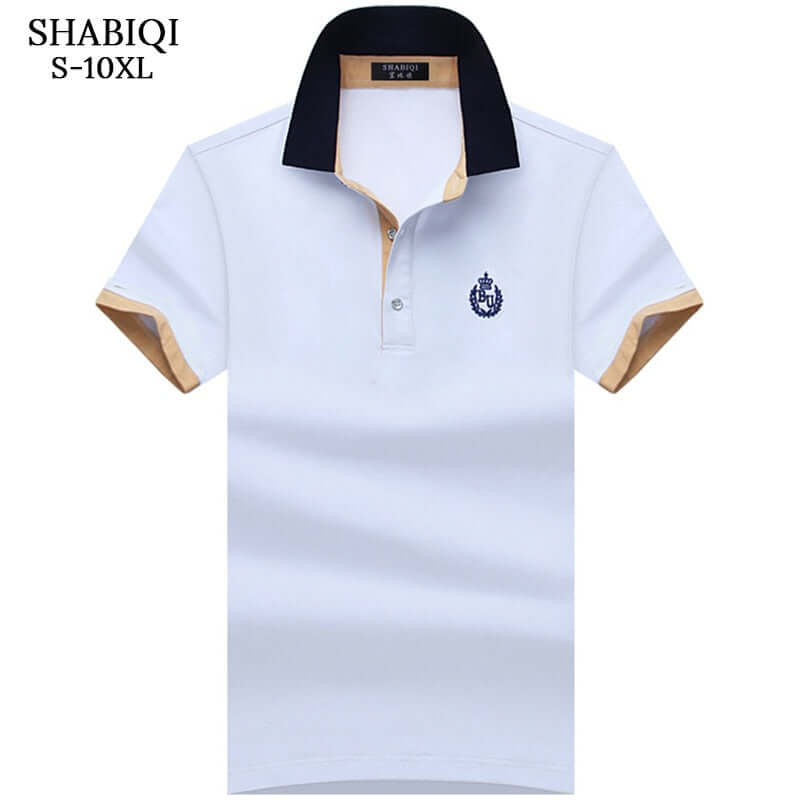 SHABIQI 经典品牌男式衬衫男式 Polo 衫男式短袖 Polo 衫 T 设计师 Polo 衫加大码 6XL 7XL 8XL 9XL 10X