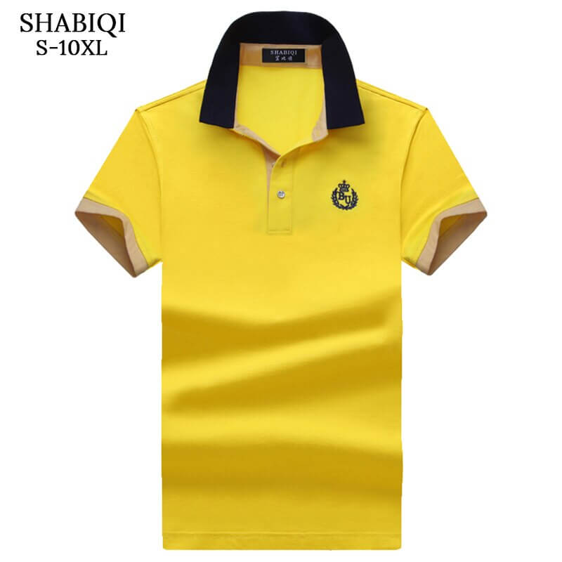 SHABIQI Classic Brand Men shirt Men Polo Shirt Men Short Sleeve Polos Shirt T Designer Polo Shirt Plus Size 6XL 7XL 8XL 9XL 10X