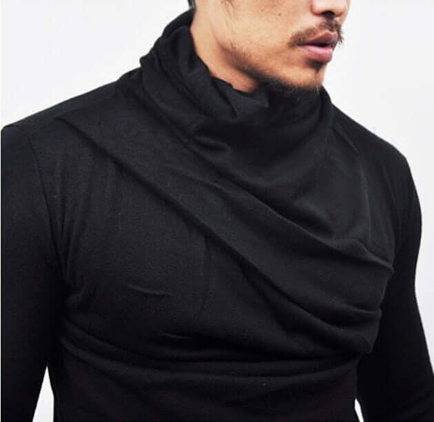 Fall/Winter Fashion Streetwear Long Sleeve Biker Shirt w/ Gloves