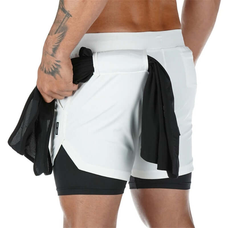 Trendy Camouflage Stay Dry Fitness Shorts w/ Large Side Pocket