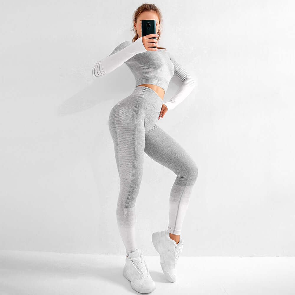 Women Sexy Push Up High Waist Leggings Gym Activewear Seamless Legging Knitting Workout Femme Jegging