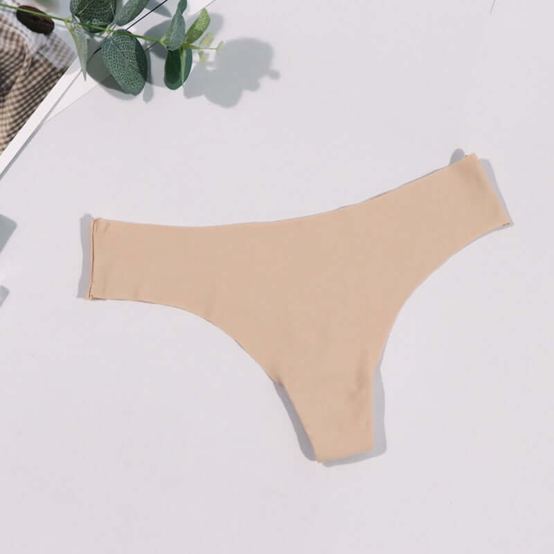 Sexy Silk Thongs-Seamless-Low-Rise Multicolored Basics