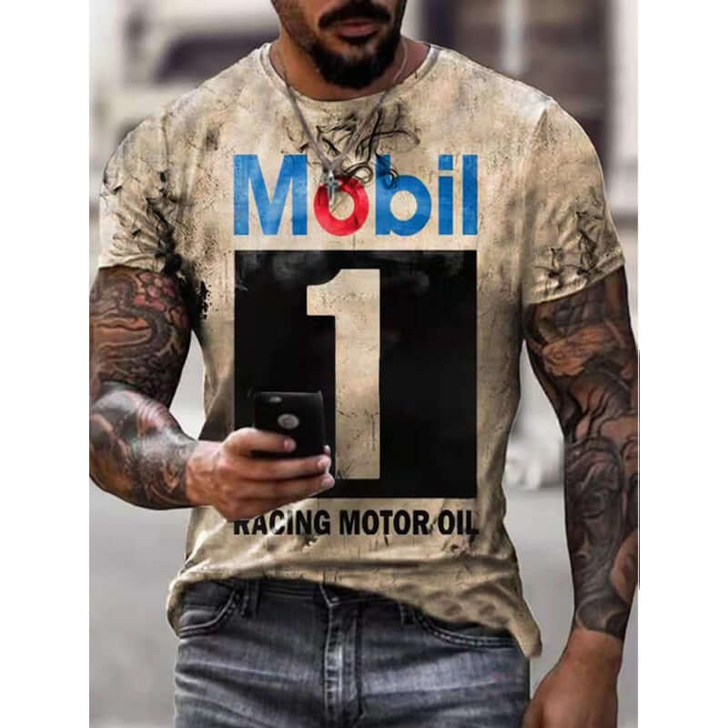 Mens T-shirt Oversized Vintage Short Sleeve Summer New Tshirts Fashion Harajuku Ethnic Letters Print T Shirts Men Camiseta Mujer