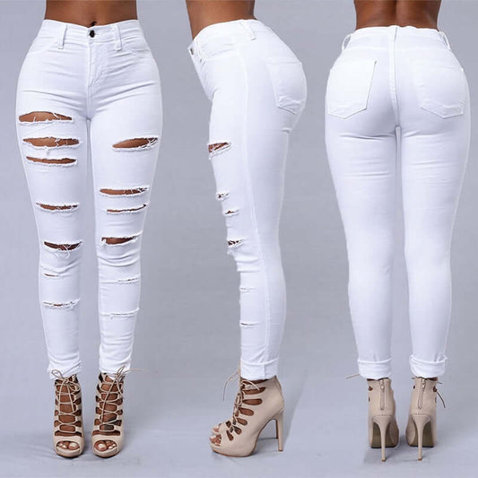 Women's Trendy Streetwear Ripped Jeans