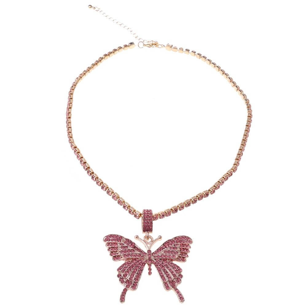 Fashion Trendy Jewelry | 3D Butterfly Pendant Necklace