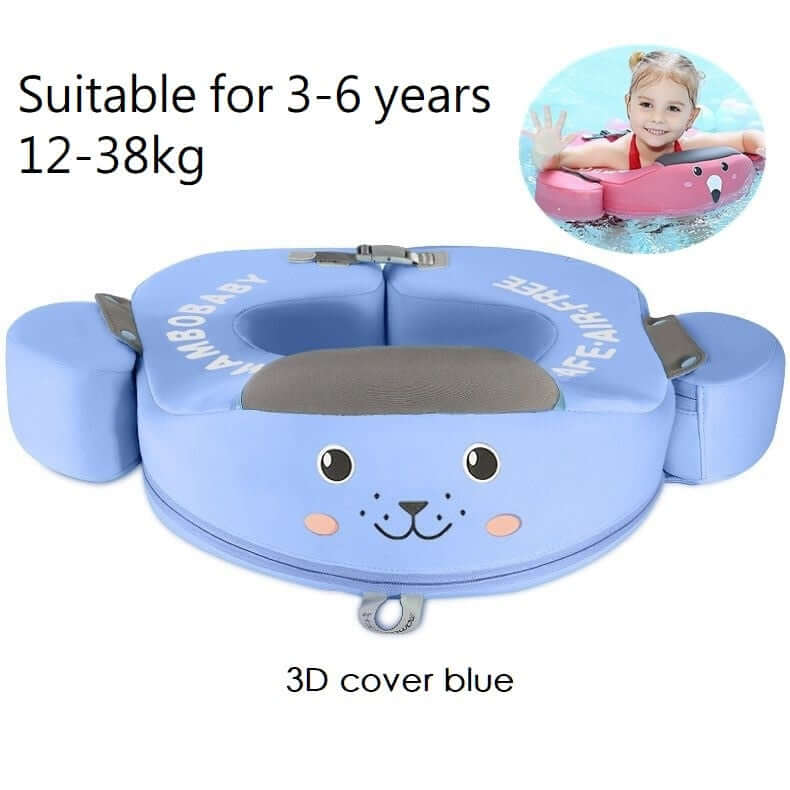 Mambobaby Baby Float Lying Swimming Rings Infant Waist Swim Ring Toddler Swim Trainer Non-inflatable Buoy Pool Accessories Toys