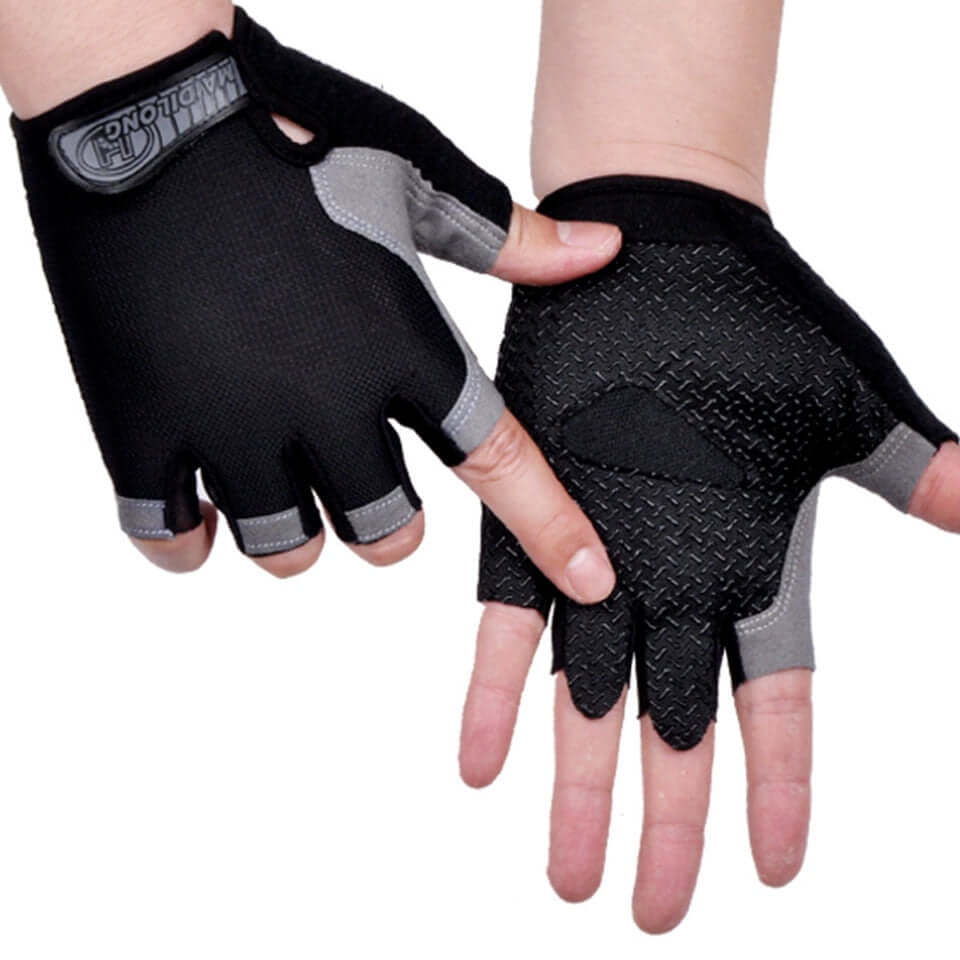 Chic Fashion Sports Gloves | No-Slip,Anti-Sweat-Half Finger Shock-Absorbing