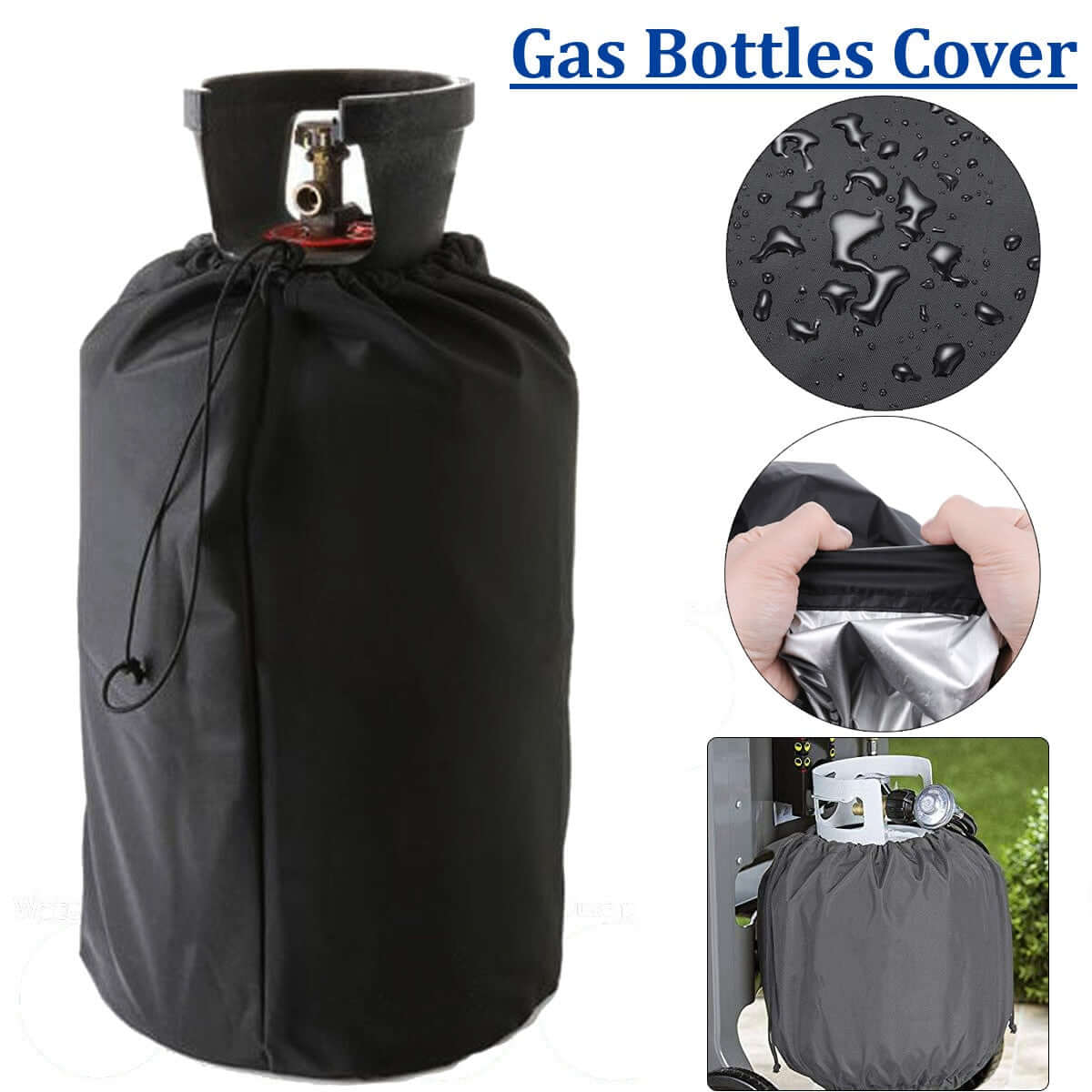 31x59cm Propane Tank Cover Gas Bottle Dust Covers Waterproof Dust-proof BBQ Grill Outdoor Rain Protect Oxford Cloth Storage Bag