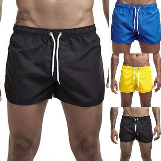 2021 Summer Men's Swimwear Shorts Brand Beachwear Sexy Swim Trunks Men Swimsuit Low Waist Breathable Beach Wear Surf