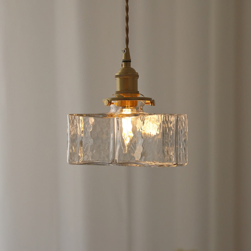 Vintage Glass Pendant Light - Modern Farmhouse Pendant Lighting - Scout