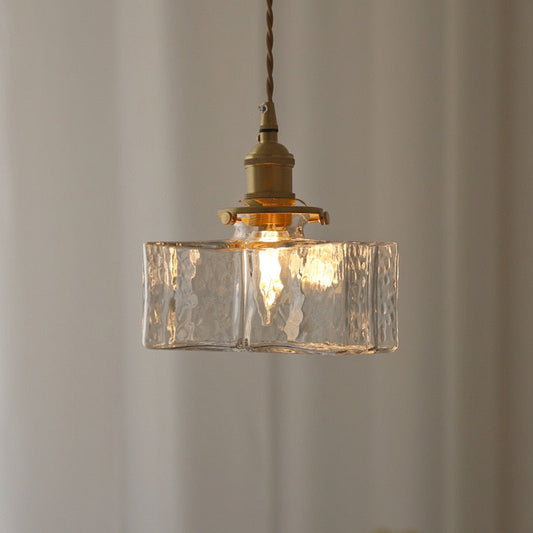 Vintage Glass Pendant Light - Modern Farmhouse Pendant Lighting - Scout