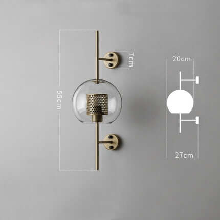 Modern Glass Sconce Wall Lamp Fixture - Tanja