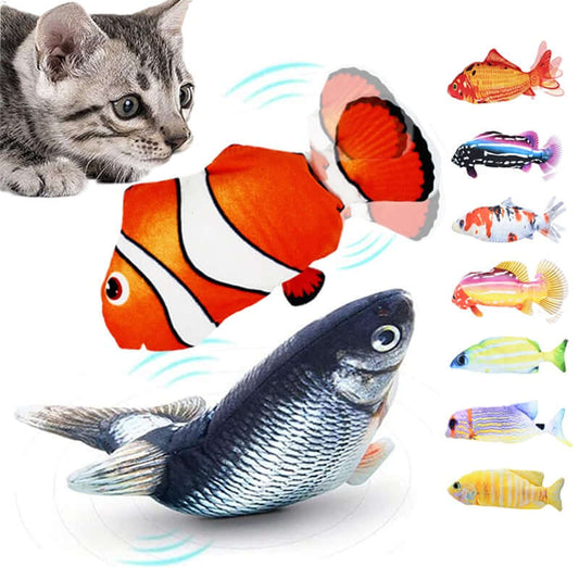 Cat Toy Flopping Wagging Fish USB Electric