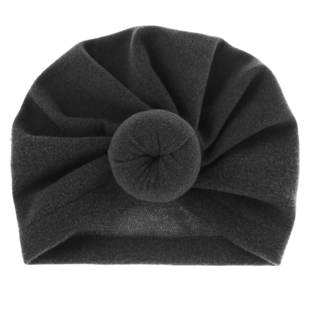 Solid Faux Cashmere Baby Turban Hat Warm Autumn Winter Beanies Topknot Bonnet Infant Boys Girls Caps New Turban Headwraps