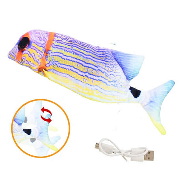 Cat Toy Flopping Wagging Fish USB Electric