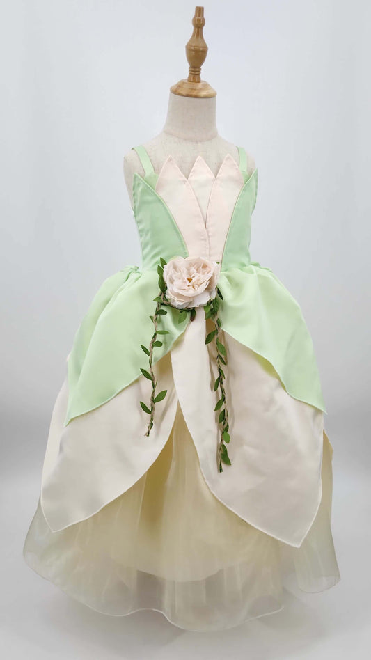 New frog prince princess dress Halloween tiana Tiana princess dress dress girl princess dress